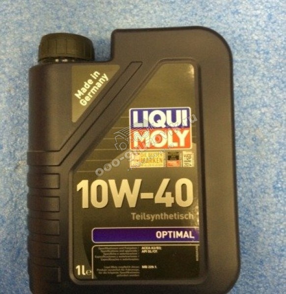 Масло моторное 10W40 LIQUI MOLY Optimal SL/CF/А3/В3 10W-40 (полусинт) 1л, артикул: 3929