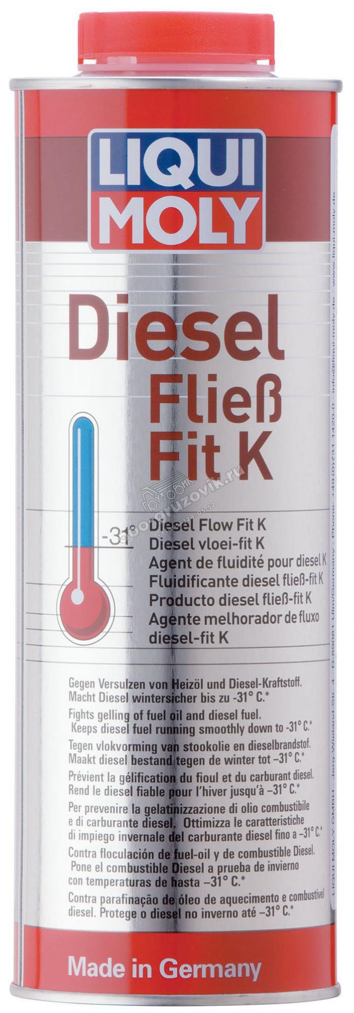 Антигель диз.топлива (1л.) на 1000л LIQUI MOLY Diesel Fliess-Fit K, артикул: 1878