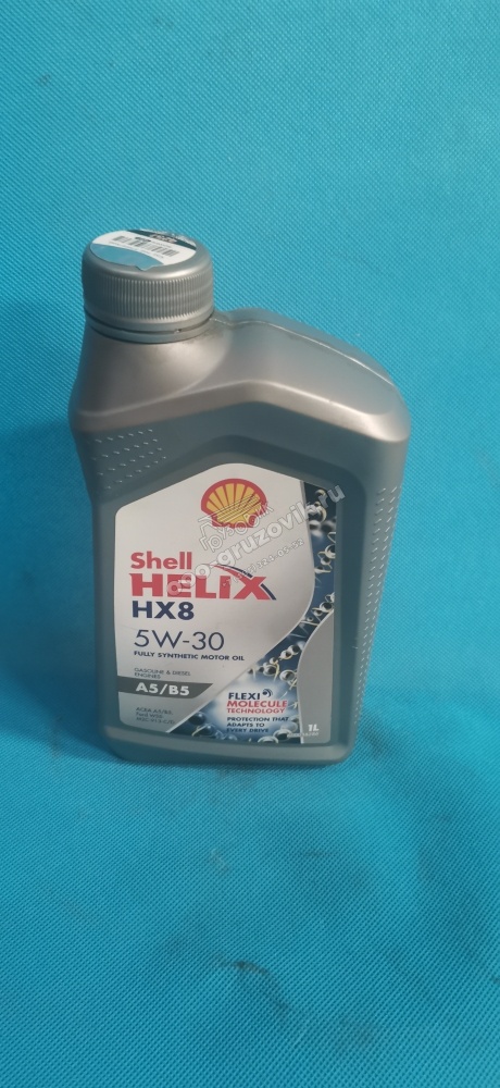 Масло моторное 5W30 SHELL Helix Hx8 A5/B5 5W-30 (синтетика) 1л, артикул: 600038286
